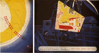 Christmas card designed by Robin Boyd, 1943